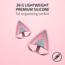 Razer Kitty Ears V2 Gaming Headset Accessory Clip-On Kitty Ears (Quartz Pink)