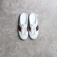 Gucci Ace Stripe Red Green White Rubber Mule