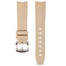 20mm curved strap plain w/ silver buckle