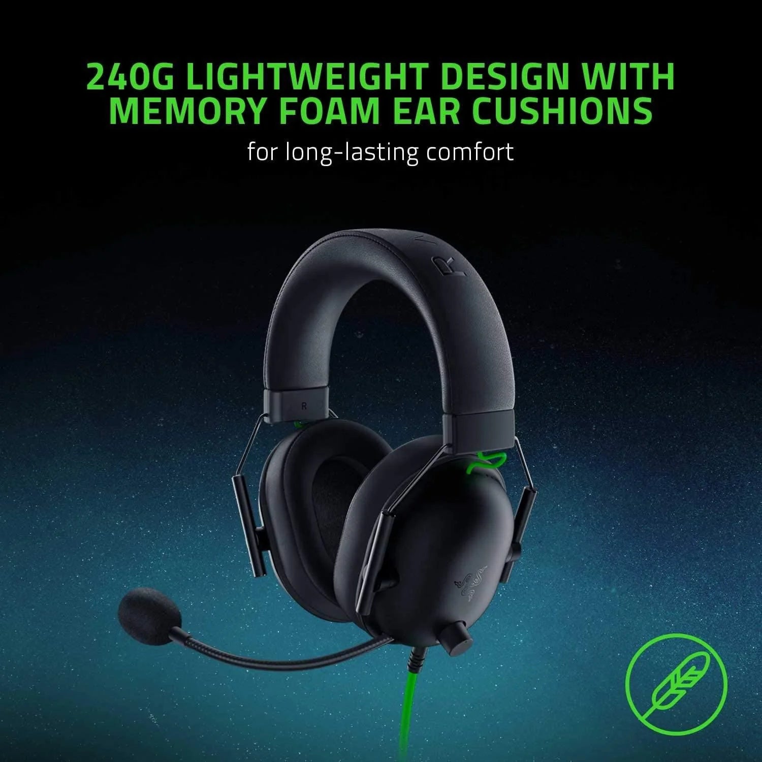 Razer Blackshark V2 X Multi-Platform Wired Esports Headset Black