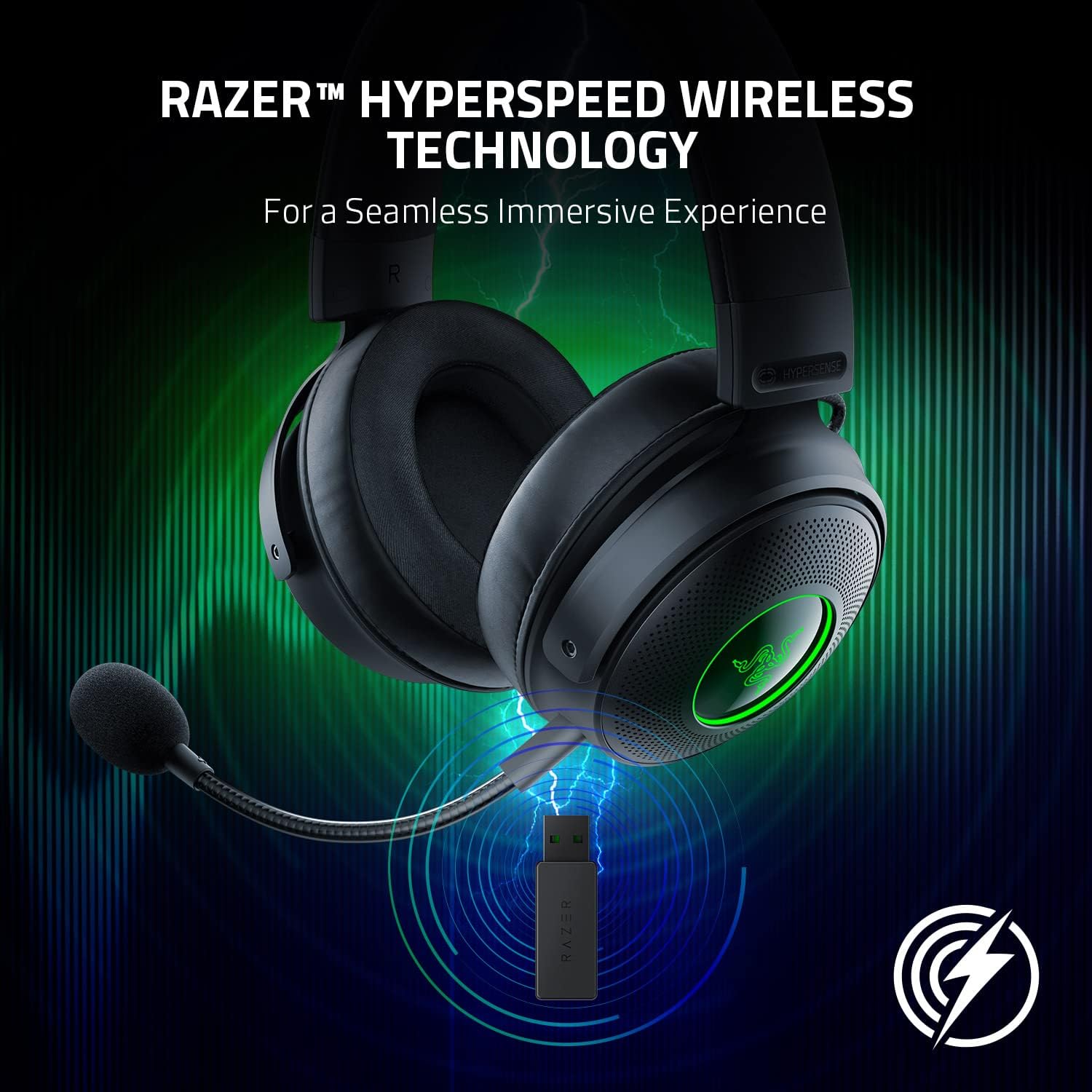 Razer Kraken V3 Pro Wireless Gaming Headset with Razer HyperSense