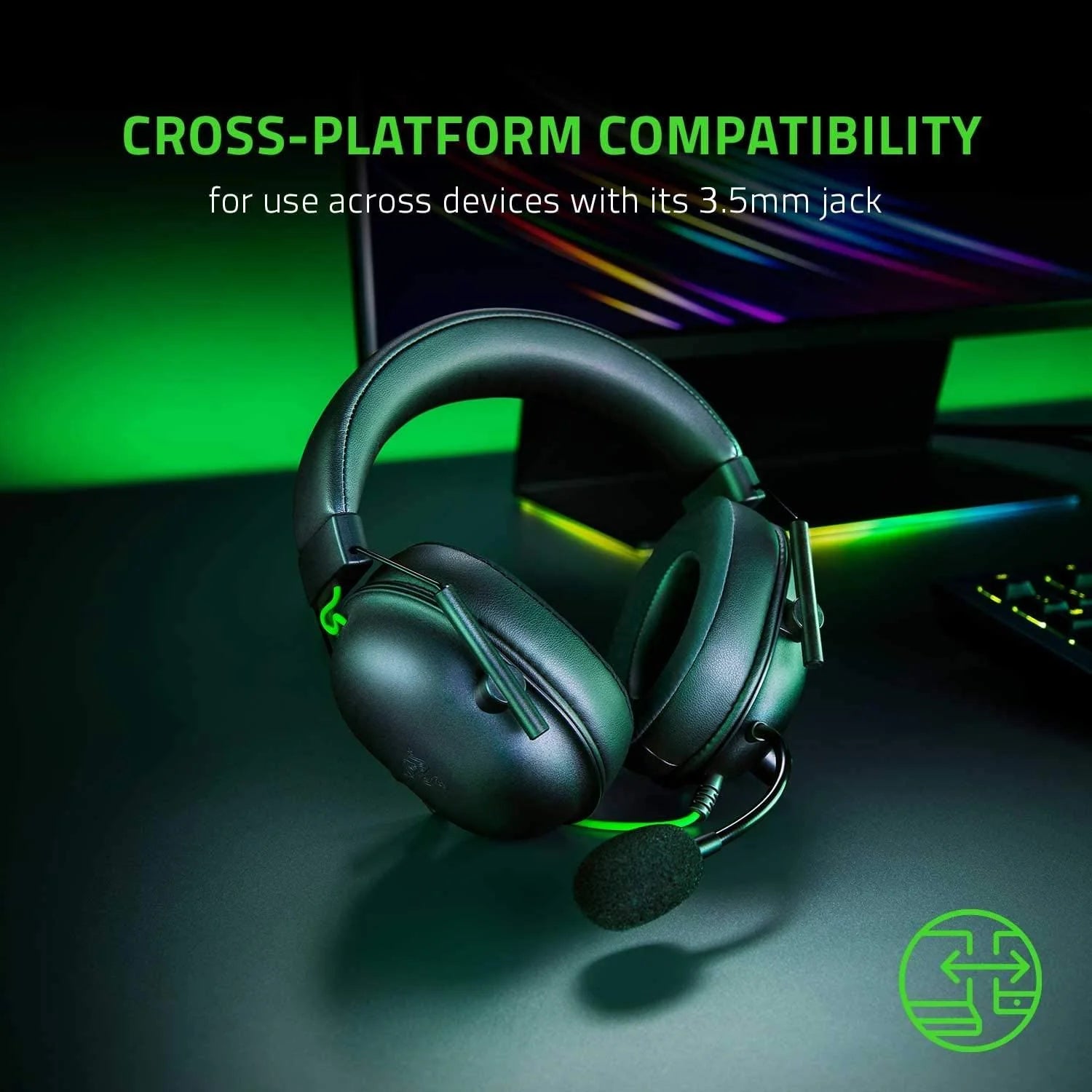 Razer Blackshark V2 X Multi-Platform Wired Esports Headset Black