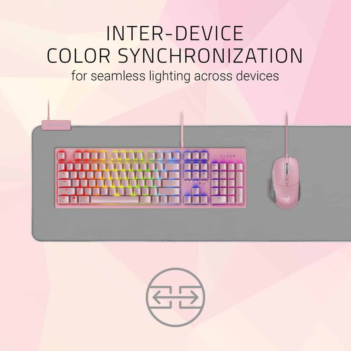 Razer Goliathus Extended Chroma Gaming Mouse Pad Quartz Pink