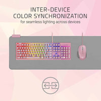 Razer Goliathus Extended Chroma Gaming Mouse Pad Quartz Pink