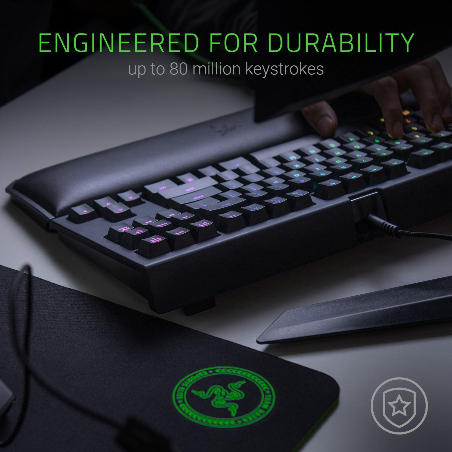 Razer BlackWidow Tournament Edition Chroma V2 - Compact Gaming Keyboard - Green Switch