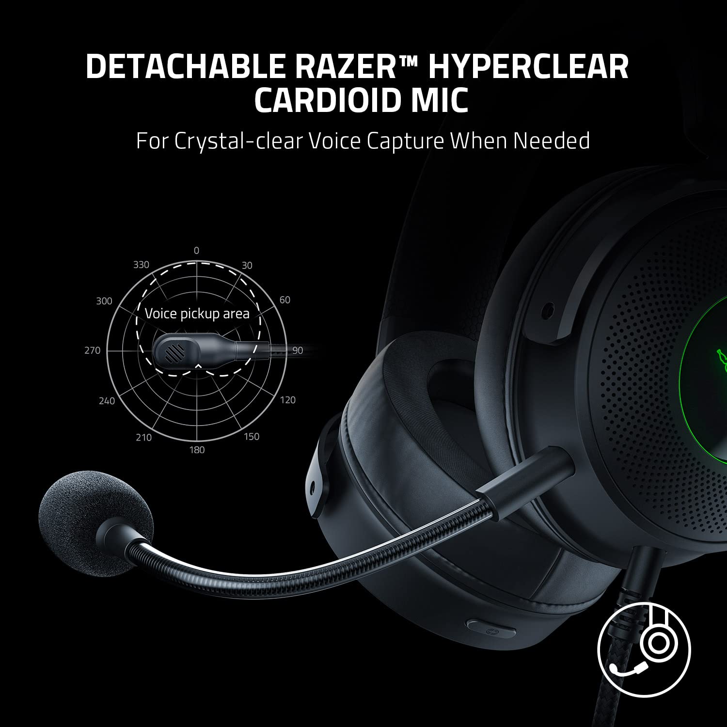 Razer Kraken V3 HyperSense Wired USB Gaming Headset