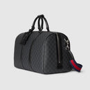 Gucci Luggage Duffle Bag Signature GG Supreme Black (Used)