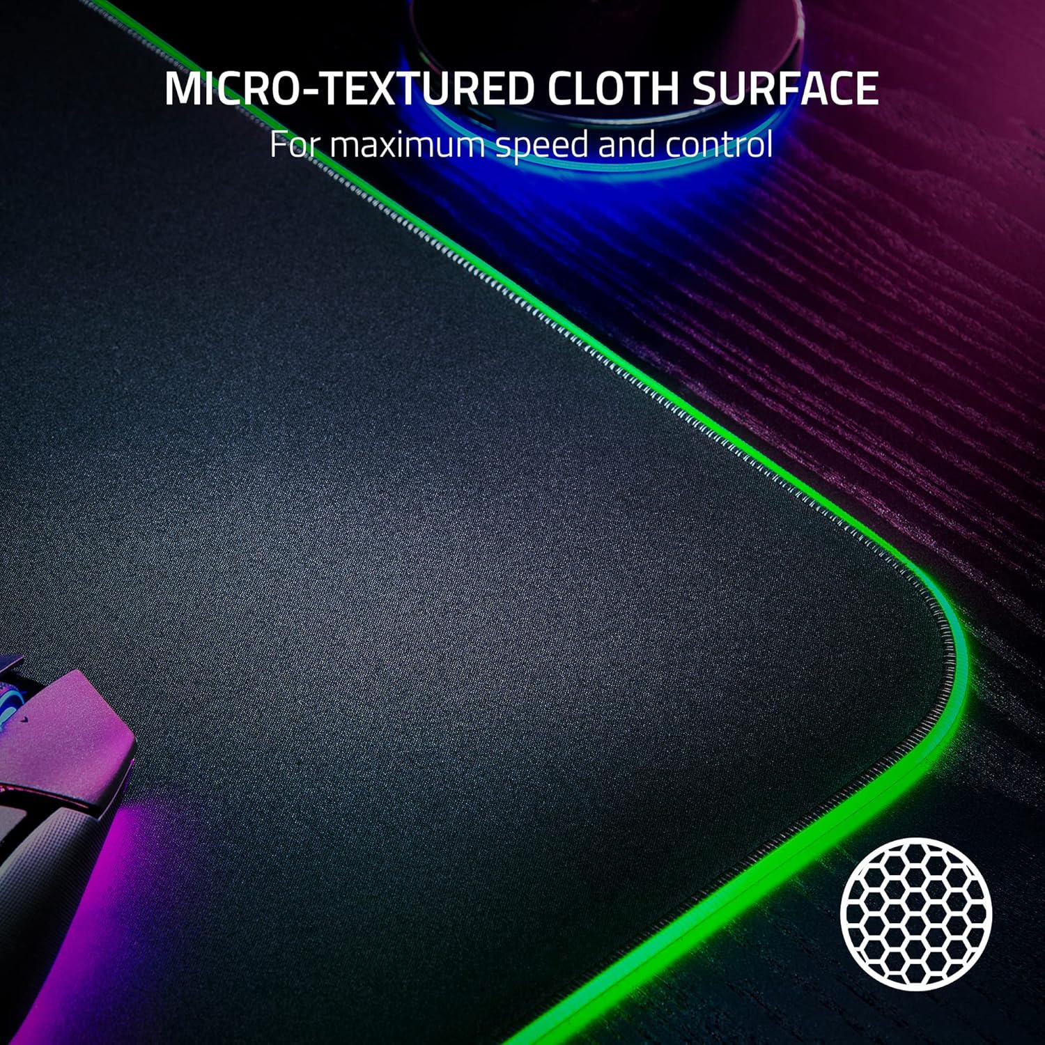 Razer Goliathus Chroma 3XL Gaming Mouse Pad: Micro-Textured Cloth Surface