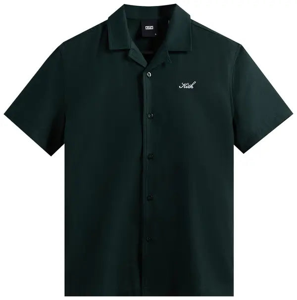 Kith Thompson Camp Collar Shirt Black