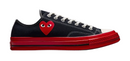 Converse Chuck Taylor All-Star 70 Ox Comme des Garcons PLAY Black Red Midsole