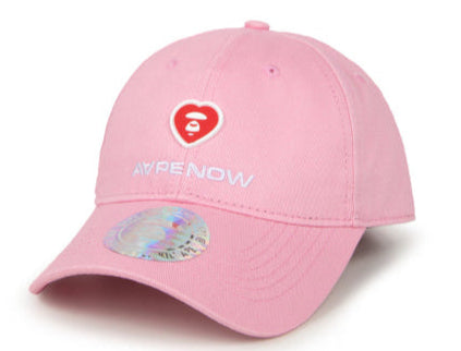 Aape moonface heart patch will cap pink