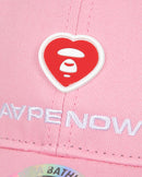 Aape moonface heart patch will cap pink
