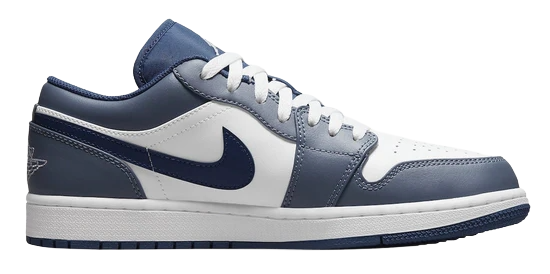 Jordan 1 Low Ashen Slate White Mystic Navy (GS)