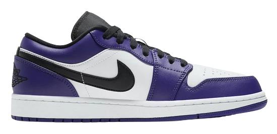 Jordan 1 Low Court Purple White
