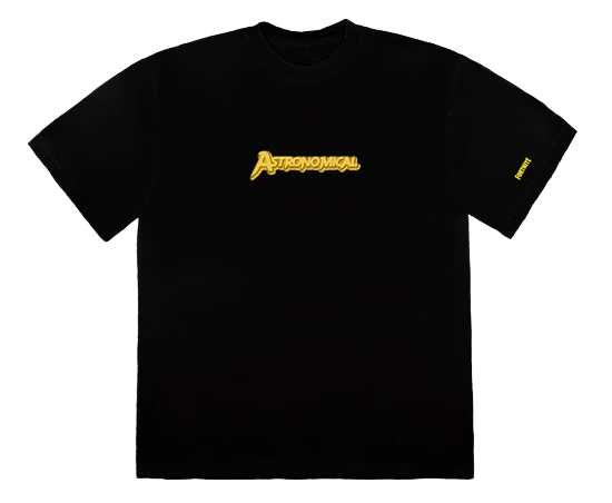 Travis Scott Astro Portrait Tee Black