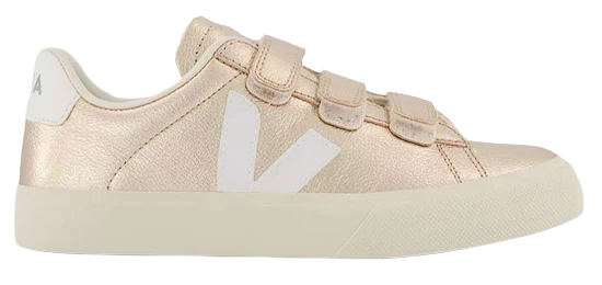 Veja Recife Chromefree Leather Platine White