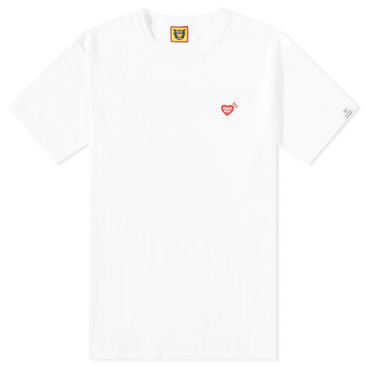 Human Made Heart Badge Slub Tee White