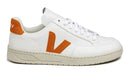 Veja V-12 Leather Extra White Pumpkin