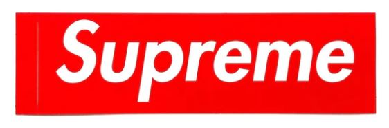 Supreme Red Box Logo Sticker