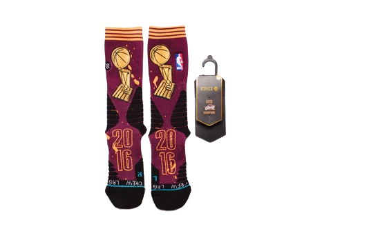 Stance 2016 cavs champions socks burgundy