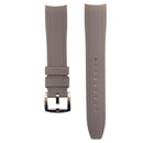 20mm curved strap plain w/ silver buckle