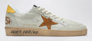 Golden Goose Ballstar Ivory Brown Yellow