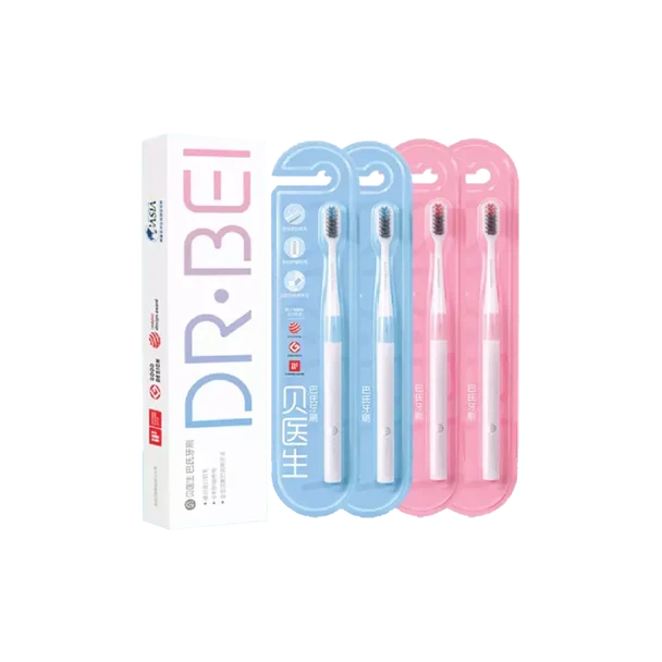 Dr. Bei Bass Classic Family Pack Toothbrush
