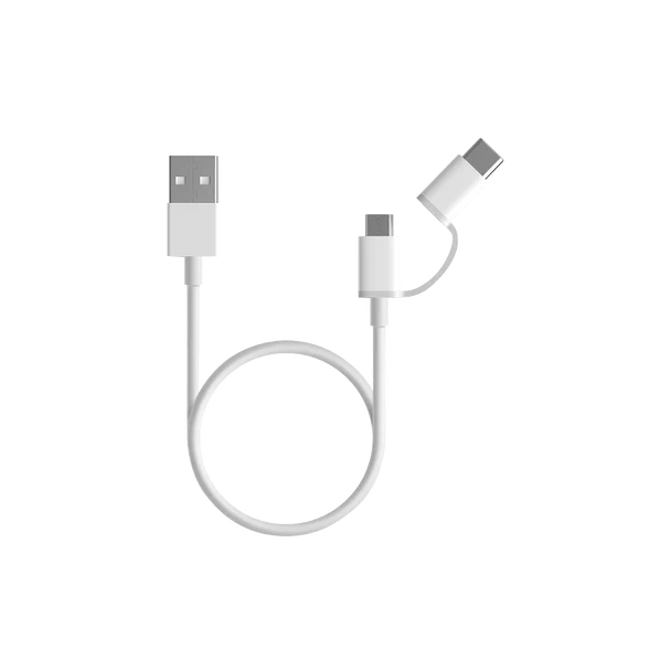 Mi 2 in 1 USB Cable Micro USB to Type-C