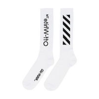 Off White Diag Socks SS19 White/Black