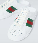 Gucci Ace Stripe Red Green White Rubber Mule