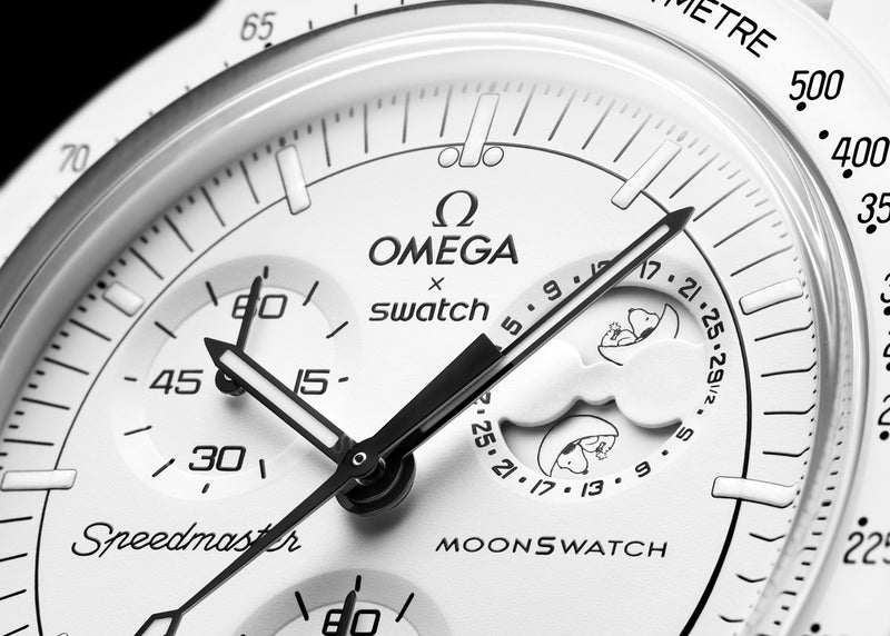 Swatch x Omega Bioceramic Moonswatch Mission To Moonphase Snoopy