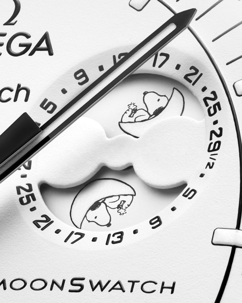 Swatch x Omega Bioceramic Moonswatch Mission To Moonphase Snoopy