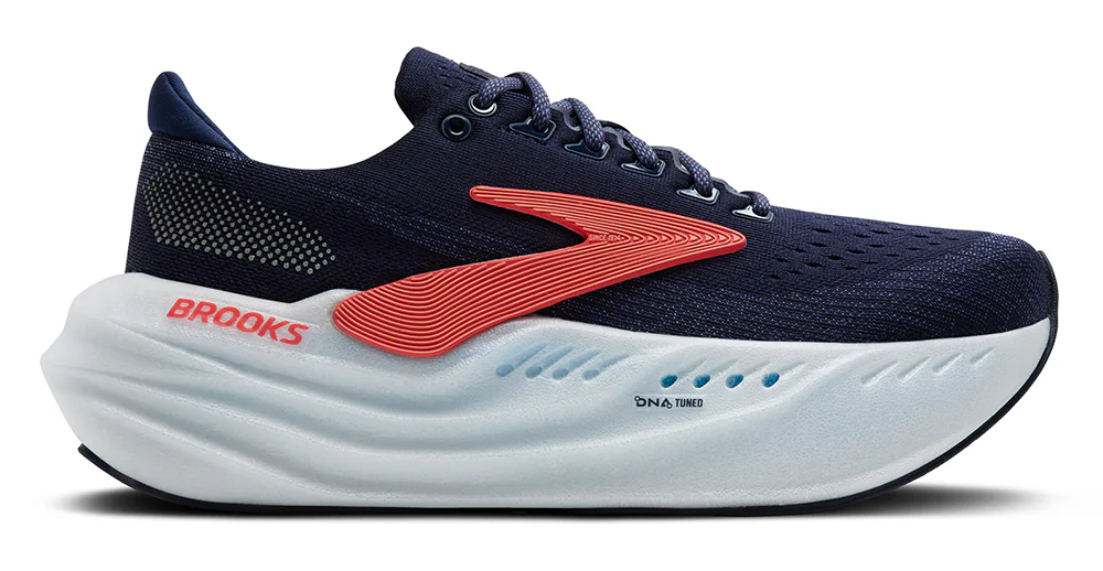Brooks Glycerin Max Peacot Blue Ribbon Hot Coral (W)