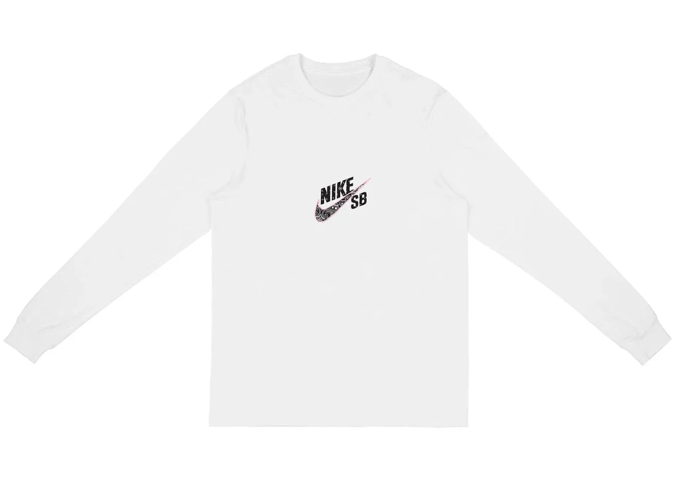 Travis Scott Cactus Jack For Nike SB Longsleeve T-Shirt White