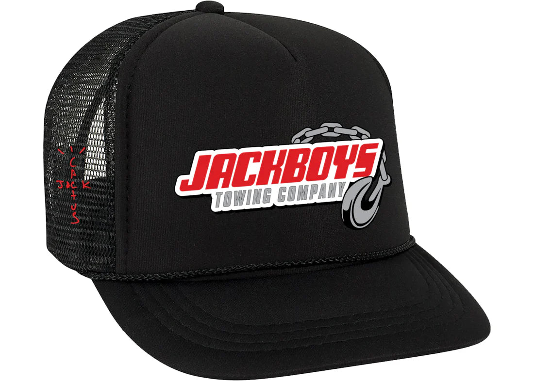 Travis Scott Jackboys Repo Trucker Hat Black Mens