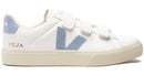 Veja Recife Logo Choromefree Leather  Extra White Steel