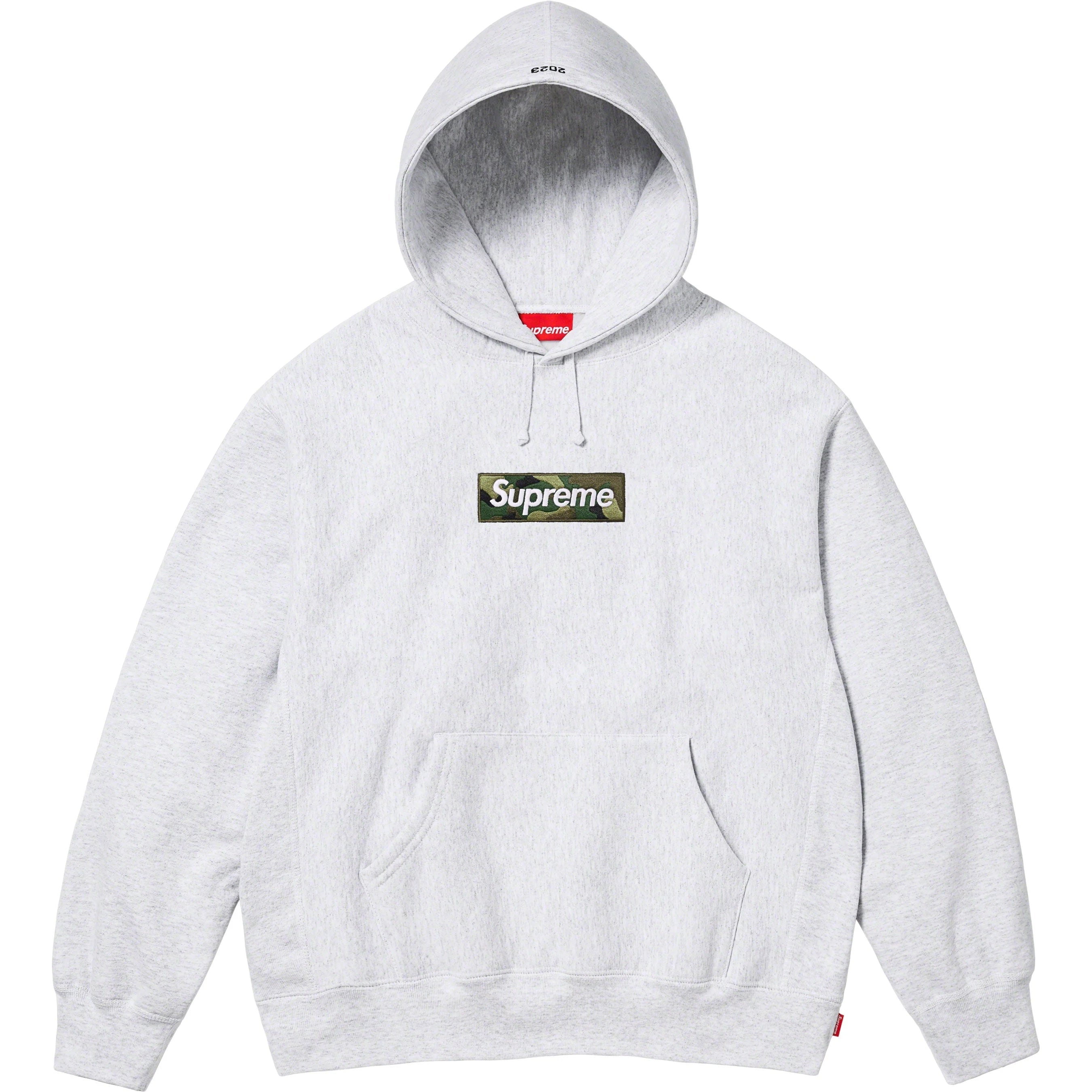 Supreme Box Logo Hooded Sweatshirt Ash Grey