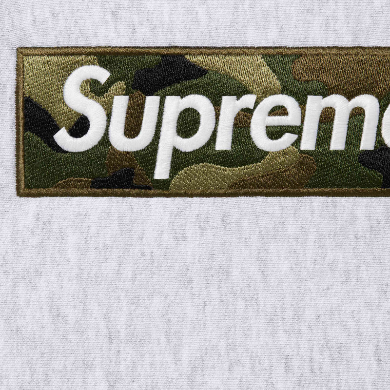 Supreme Box Logo Hooded Sweatshirt Ash Grey