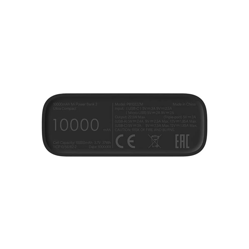 10000mAh Mi Power Bank 3 Ultra Compact