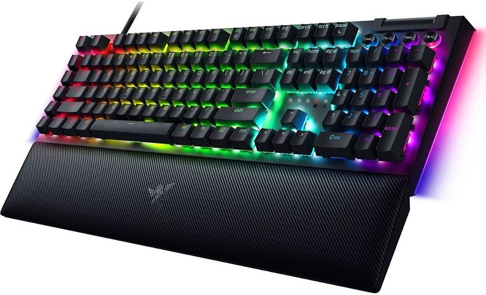Razer BlackWidow V4 Mechanical Gaming Keyboard, Razer Yellow Switches