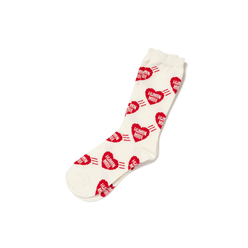 Human Made Heart Pattern Socks Red