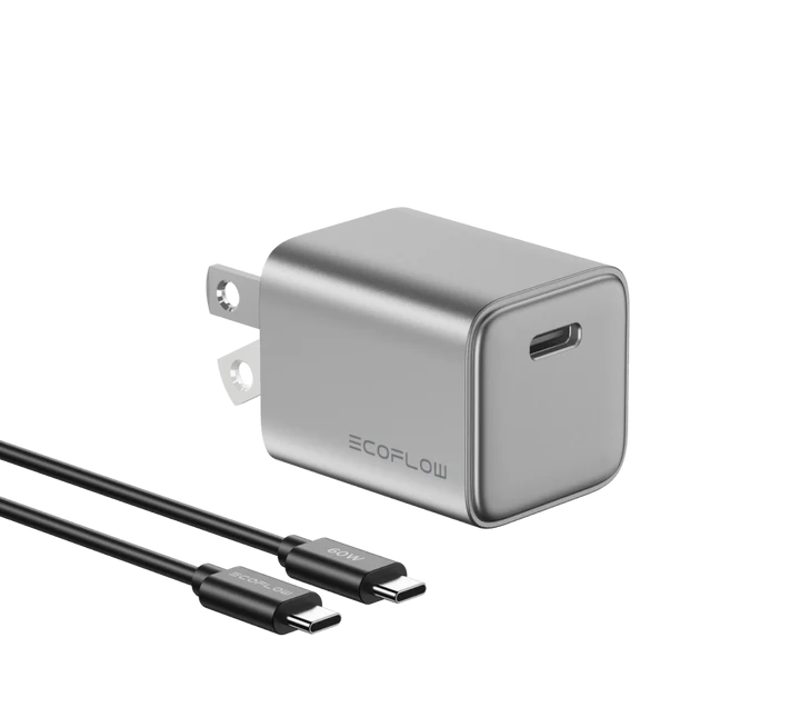 EcoFlow RAPID 30W GaN Charger with 60W Cable