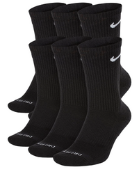 Nike performance cotton 6 pairs black high
