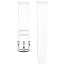 20mm curved strap plain w/ silver buckle