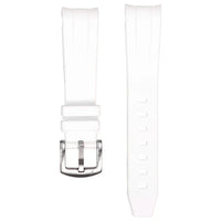 20mm curved strap plain w/ silver buckle