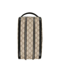 Gucci GG Supreme Double Zip Toiletry Case (Used)