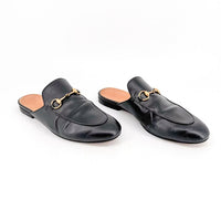Gucci Horsebit Leather Mule Black