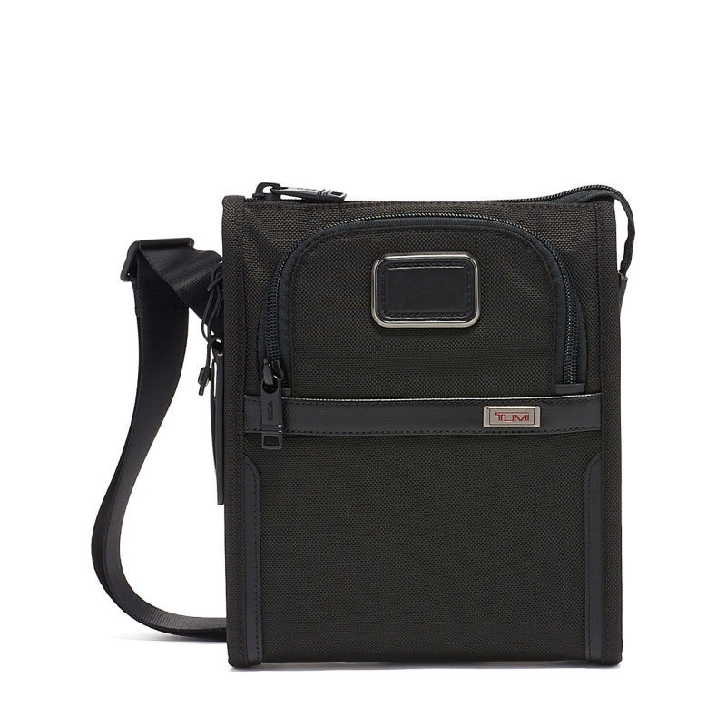 Tumi Alpha Pocket Crossbody Bag Small  Black