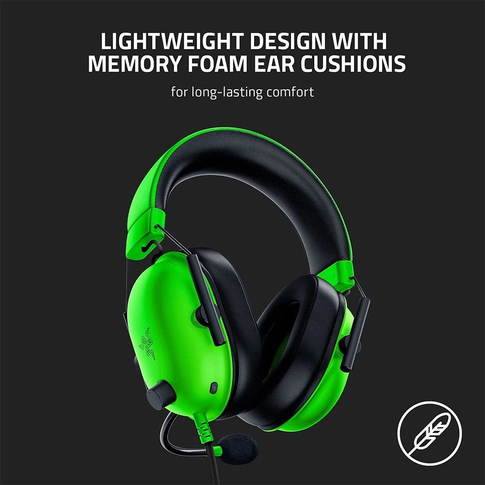 Razer Blackshark V2 X Multi-Platform Wired Esports Headset - Green