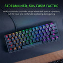 Razer Huntsman Mini 60% Gaming Keyboard Black [Purple]